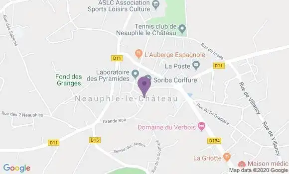 Localisation Banque Populaire Agence de Neauphle le Château