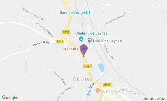 Localisation Banque Populaire Agence de Beynes
