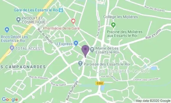 Localisation Banque Populaire Agence de Les Essarts le Roi