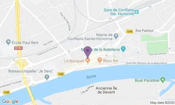 Localisation Banque Populaire Agence de Conflans Sainte Honorine