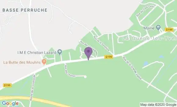 Localisation Banque Populaire Agence de La Queue lez Yvelines