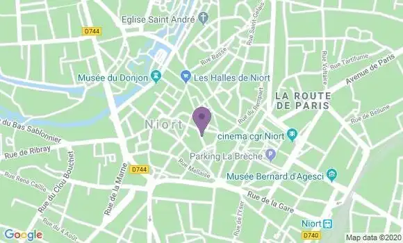 Localisation Banque Populaire Agence de Niort