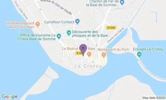 Localisation Banque Populaire Agence de Le Crotoy Crédit Maritime