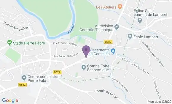 Localisation Banque Populaire Agence de Castres Sidobre