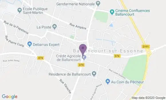 Localisation LCL Agence de Ballancourt sur Essonne
