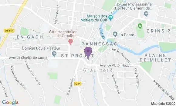 Localisation Banque Populaire Agence de Graulhet