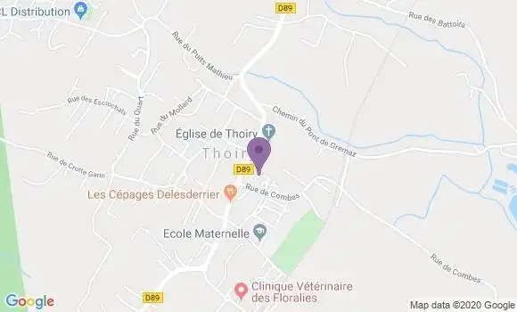 Localisation Société Générale Agence de Thoiry
