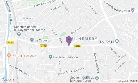 Localisation LCL Agence de Toulouse Providence