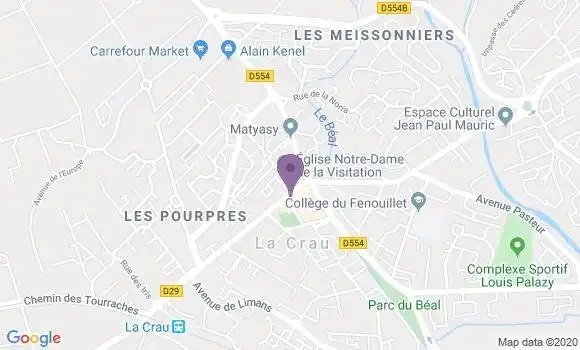 Localisation Banque Populaire Agence de La Crau
