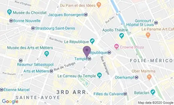 Localisation LCL Agence de Paris Turbigo