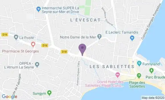 Localisation Banque Populaire Agence de La Seyne sur Mer Mar Vivo