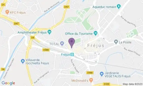 Localisation Banque Populaire Agence de Fréjus