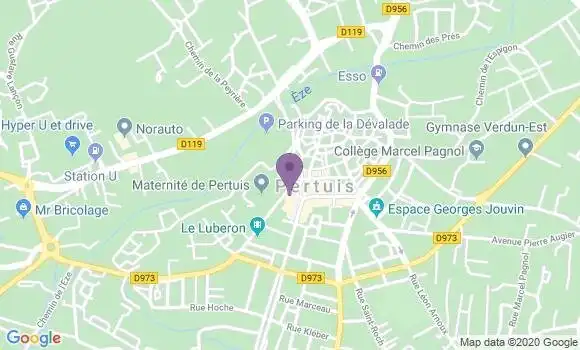 Localisation Banque Populaire Agence de Pertuis