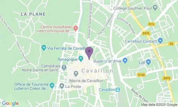 Localisation Banque Populaire Agence de Cavaillon