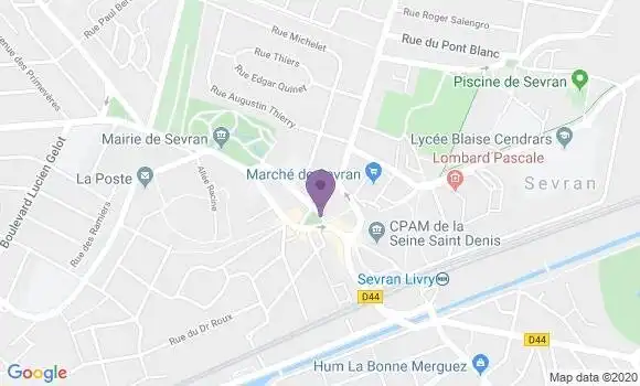 Localisation LCL Agence de Sevran