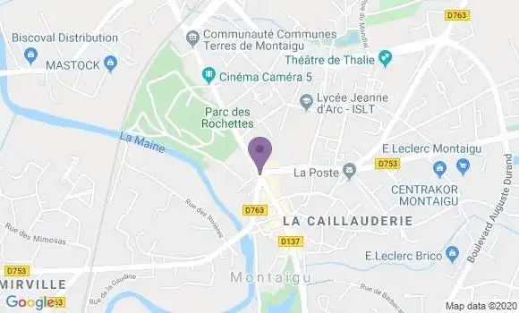 Localisation Banque Populaire Agence de Montaigu