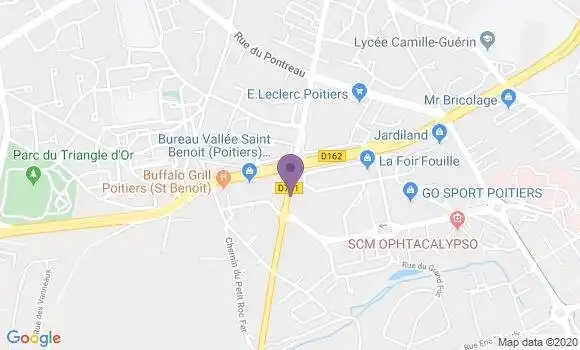 Localisation Banque Populaire Agence de Saint Benoît