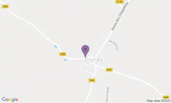 Localisation Banque Populaire Agence de Civray