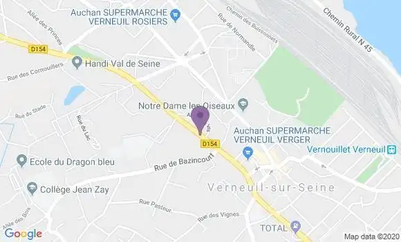 Localisation LCL Agence de Verneuil sur Seine