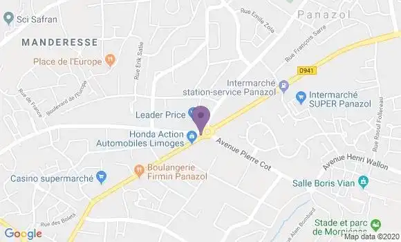 Localisation Banque Populaire Agence de Panazol
