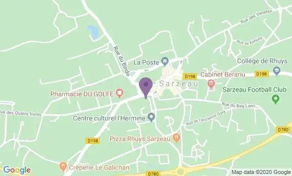 Localisation LCL Agence de Sarzeau