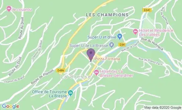 Localisation Banque Populaire Agence de La Bresse