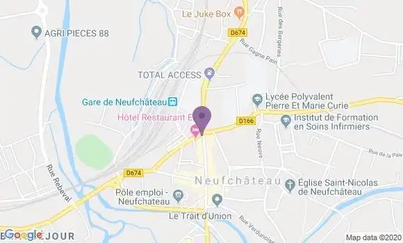 Localisation Banque Populaire Agence de Neufchâteau