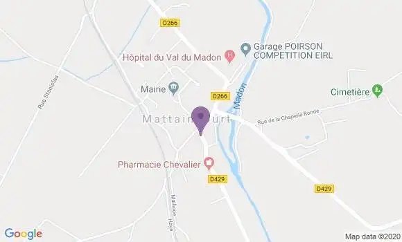 Localisation Banque Populaire Agence de Mirecourt