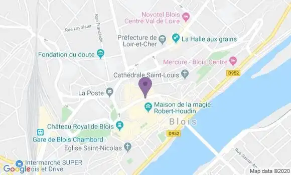 Localisation LCL Agence de Blois
