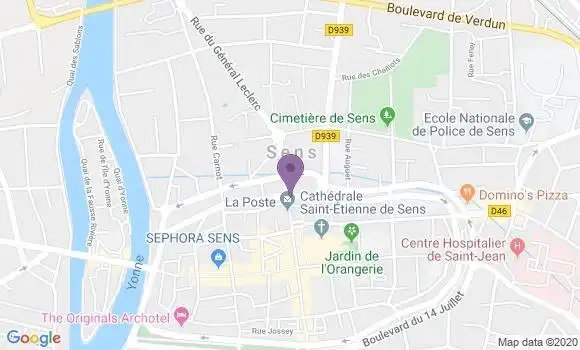 Localisation Banque Populaire Agence de Sens République