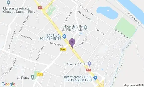 Localisation Banque Populaire Agence de Ris Orangis