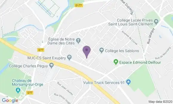 Localisation Banque Populaire Agence de Viry Châtillon Coteaux de l