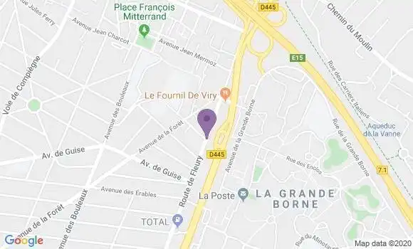 Localisation Banque Populaire Agence de Viry Châtillon