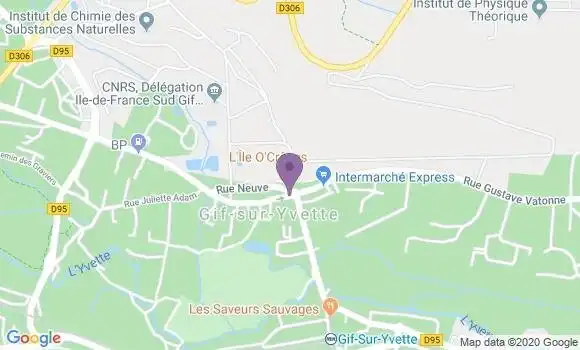 Localisation Banque Populaire Agence de Gif sur Yvette