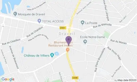 Localisation Banque Populaire Agence de Draveil