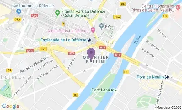 Localisation LCL Agence de Puteaux Bellini