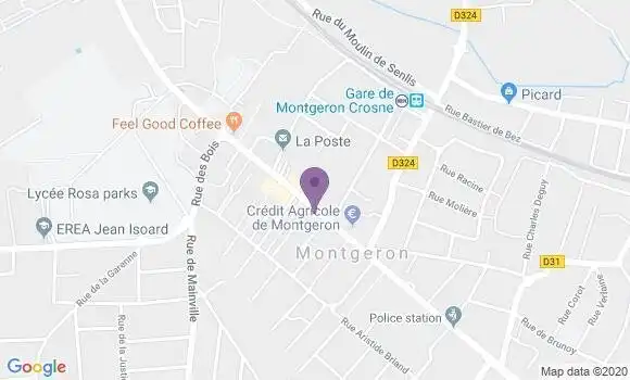 Localisation Banque Populaire Agence de Montgeron