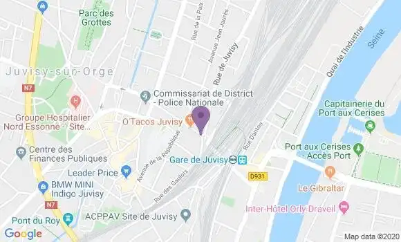 Localisation Banque Populaire Agence de Juvisy sur Orge
