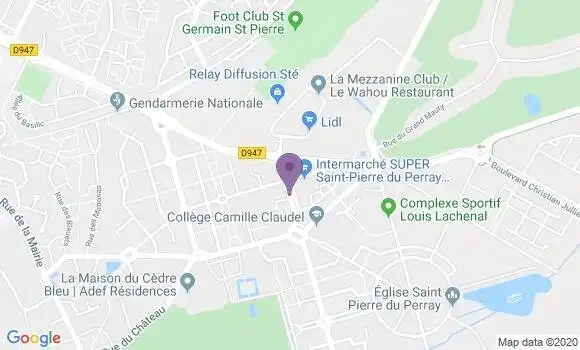 Localisation Banque Populaire Agence de Saint Pierre du Perray