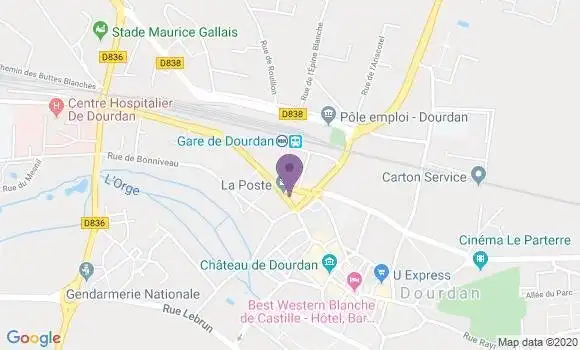 Localisation Banque Populaire Agence de Dourdan