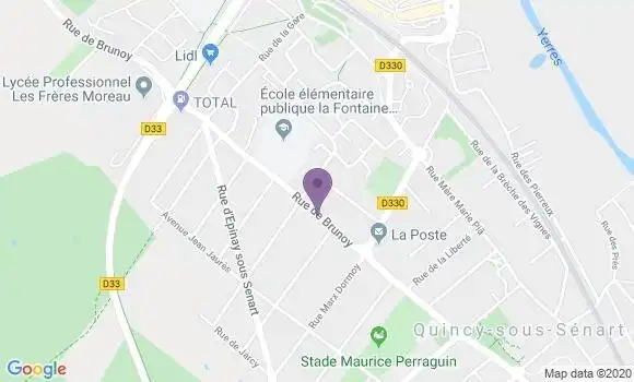 Localisation Banque Populaire Agence de Quincy sous Sénart