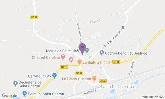 Localisation Banque Populaire Agence de Saint Chéron
