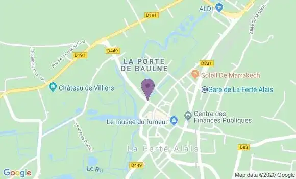 Localisation Banque Populaire Agence de La Ferté Alais
