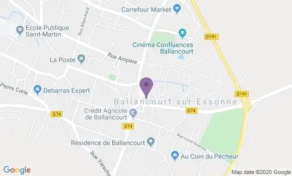 Localisation Banque Populaire Agence de Ballancourt