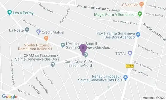 Localisation Banque Populaire Agence de Sainte Geneviève des Bois