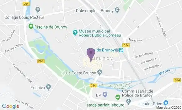 Localisation Banque Populaire Agence de Brunoy