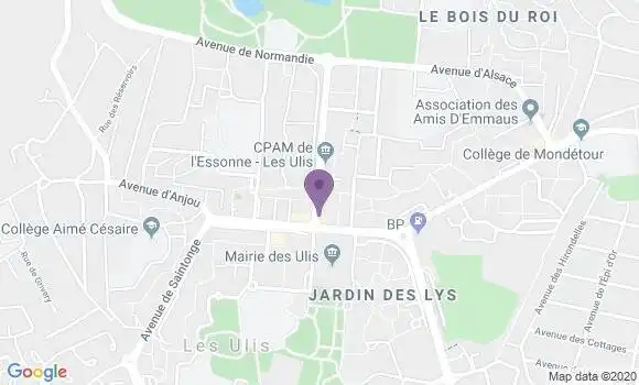 Localisation Banque Populaire Agence de Les Ulis