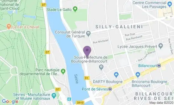 Localisation Banque Populaire Agence de Boulogne Billancourt Pont de Sèvres