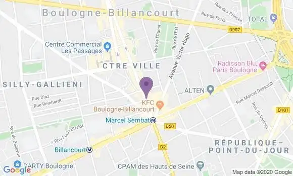 Localisation Banque Populaire Agence de Boulogne Marcel Sembat