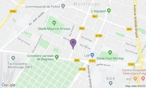 Localisation Banque Populaire Agence de Montrouge République
